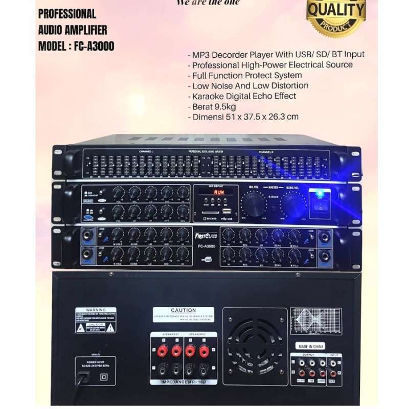 Jual Amplifier power mixer karaoke bluetooth firstclass fc a4300 FC