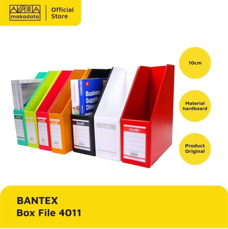 Jual BOX MAGAZINE FILE BANTEX 4011 FOLIO 10CM MURAH 401165 LIME di