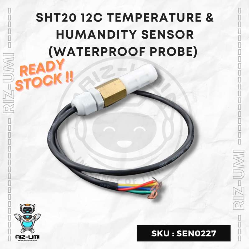 Jual DFRobot SHT20 I2C Temperature & Humidity Sensor (Waterproof Probe