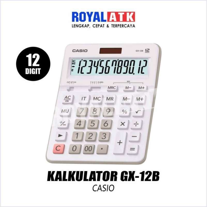 Jual Casio GX12B Calculator Desktop Kalkulator Meja Kantor Office GX