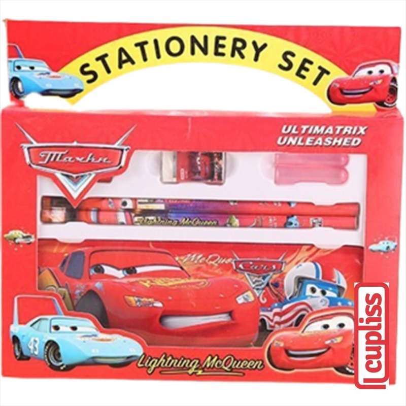 Jual Basic Stationery Set Car King Mcqueen Kotak Pensil Di Seller ...