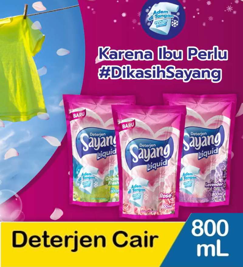 Jual SAYANG Liquid Detergent deterjen detergen cair 800 ml 800ml di