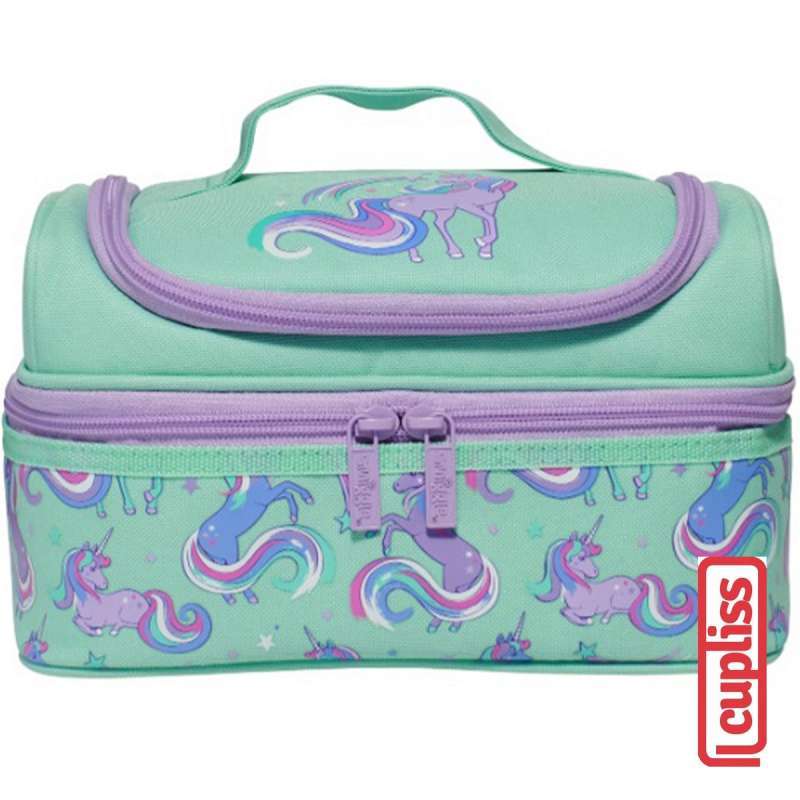Promo SMIGGLE LunchBox 444338 Double Decker Dash Mint Lunch Box Diskon