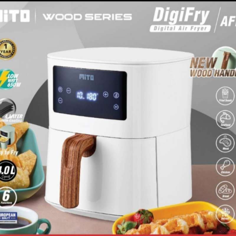 Promo Mito Digital Air Fryer Af 1 Digifry Af1 4 Liter Low Watt Wood