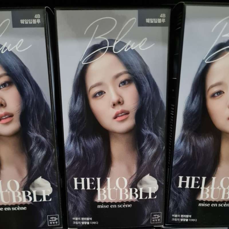 Promo mise en scene hello bubble hair color whale deep blue new colour