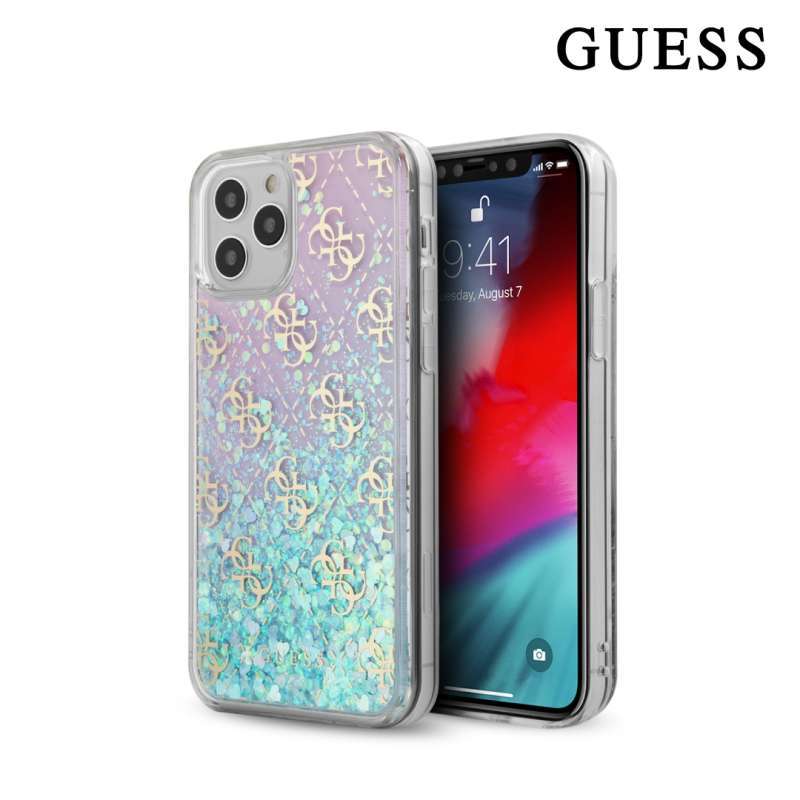 Jual Guess Liquid Glitter Iridescent 4G - Case IPhone 12