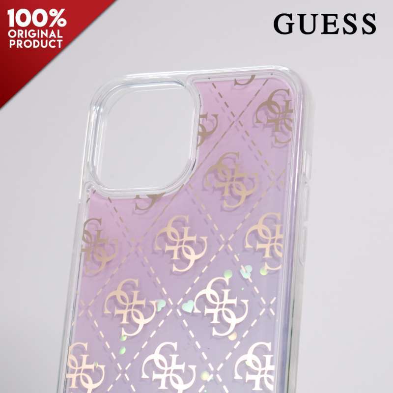 Jual Guess Liquid Glitter Iridescent 4G - Case IPhone 12