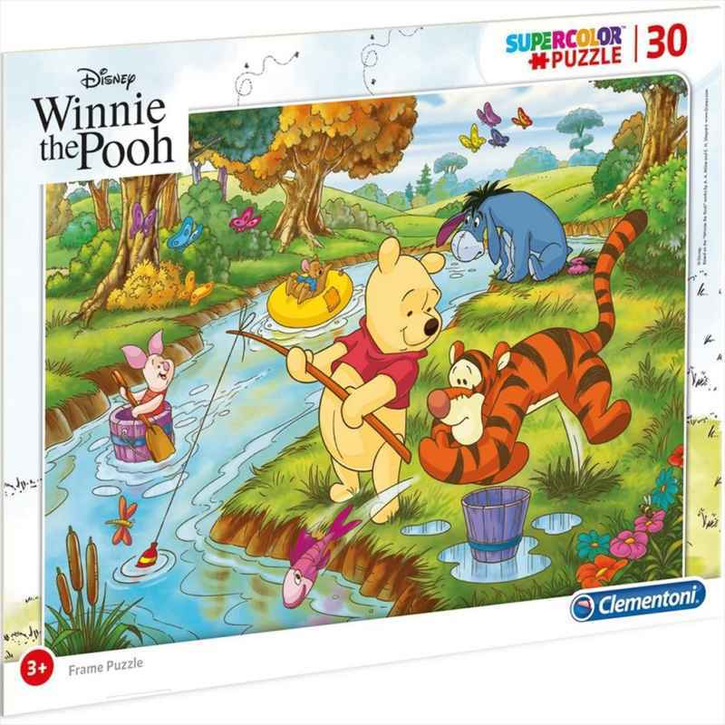 Jual Clementoni 22704 Disney Winnie the Pooh Fishing Frame Puzzle 30 ...
