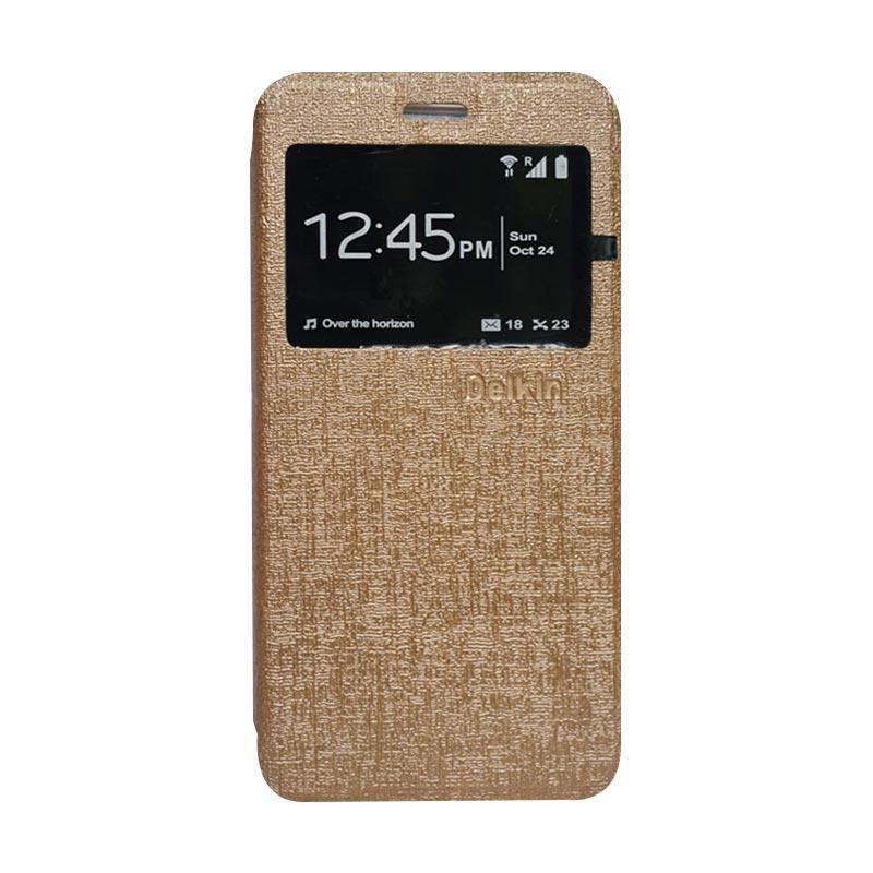 jual delkin flip cover casing for samsung j1 ace gold jual delkin flip cover casing for samsung j1 ace gold