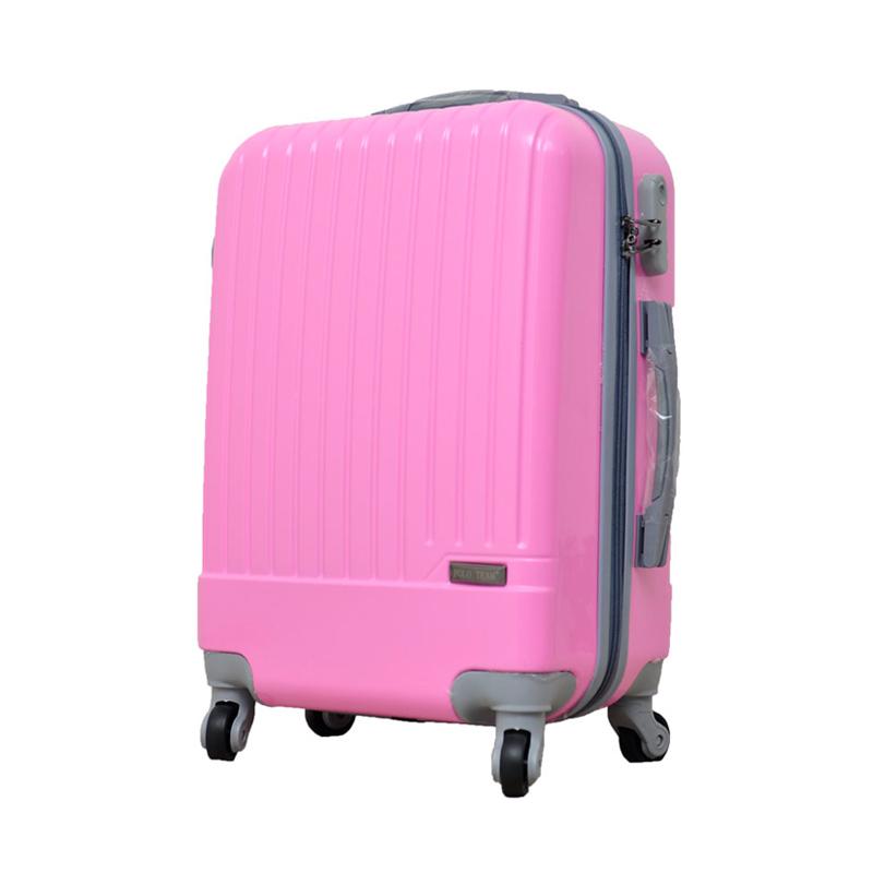 Jual Polo Team 081B Hardcase Trolley Bag - Pink [20 Inch