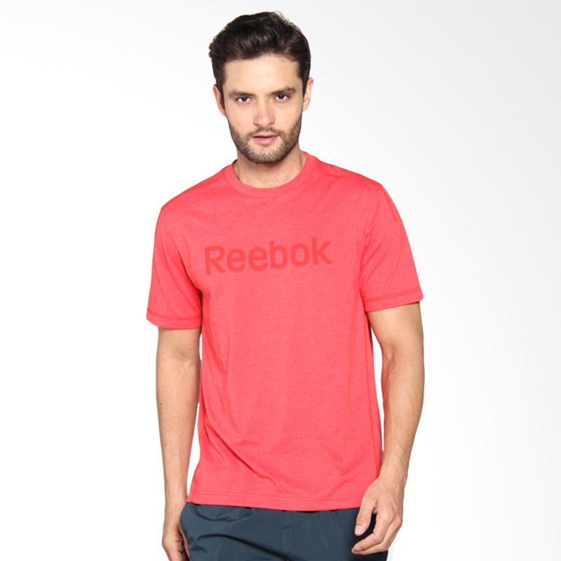 Jual Reebok Men Elements Tee Kaos Olahraga Red 