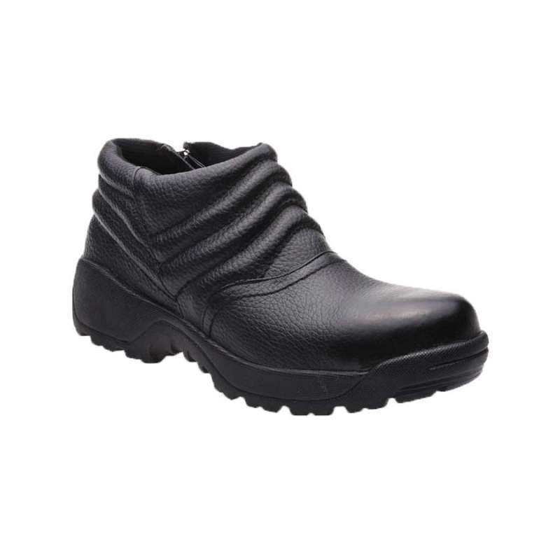 Promo Sepatu safety kulit Handymen SPT 305 Black low cut safety shoes