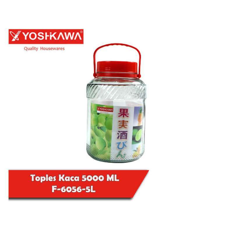 Jual YOSHIKAWA Toples Kaca / Storage Jar / Stoples Arak 5 Liter / 5000