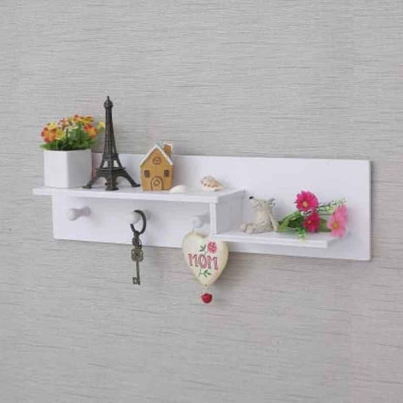 Promo Rak dinding vintage MINIMALIS (dengan 3buah hook gantungan ) A627