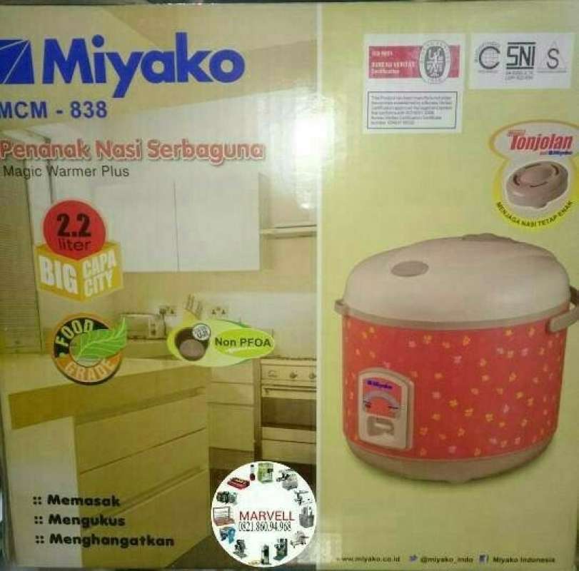 Promo RICE COOKER MIYAKO 2.2 LITER MCM838 DISKON Diskon 8 di Seller KaniArts Market Kapuk