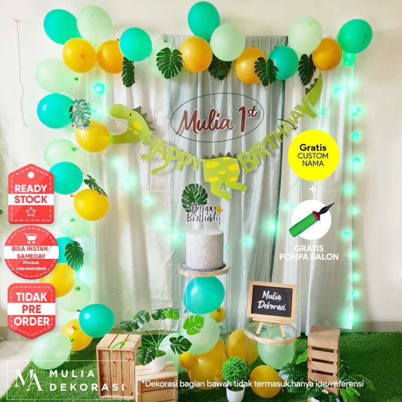 Jual Dekorasi Ulang Tahun Birthday Ultah DIY Paket Lengkap Photobooth