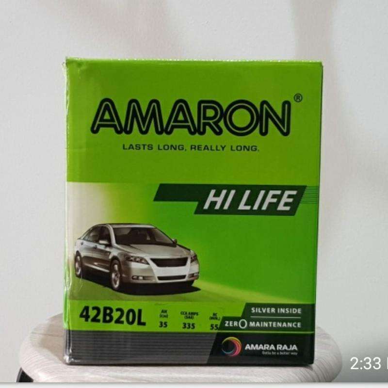 Jual Amaron Aki Mobil Hi Life 42b20l Ns40zl Garansi 12 Bulan Di Seller