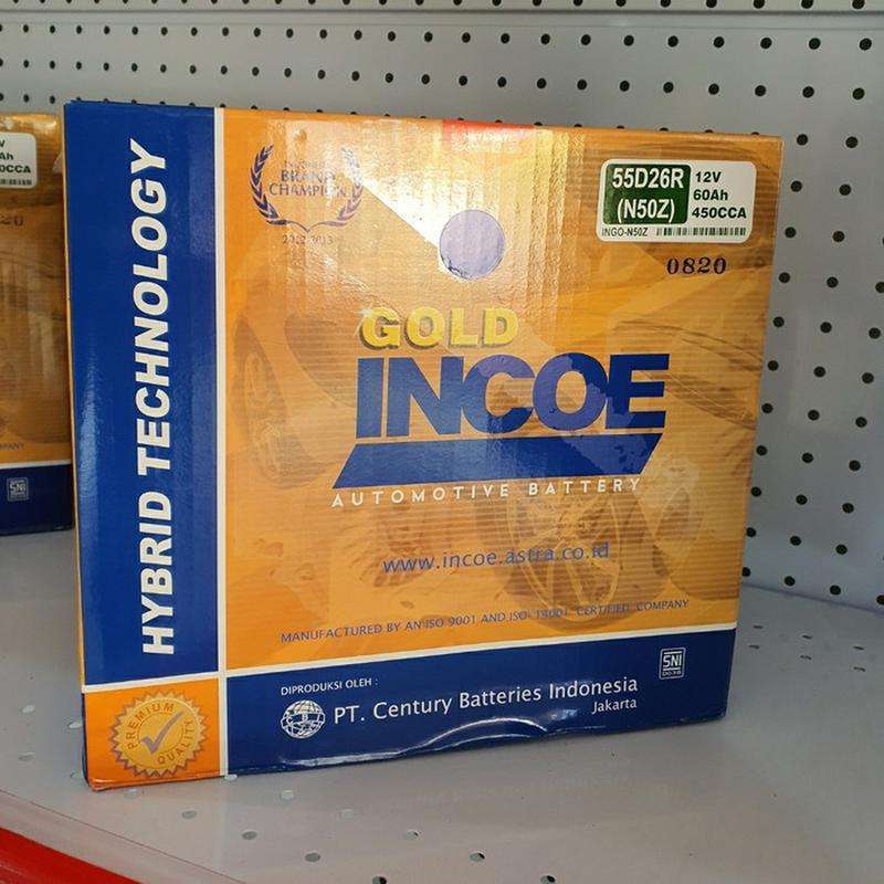 Jual Incoe Gold Aki Mobil N50Z (Garansi 6 Bulan) Pabrik Astra Group di