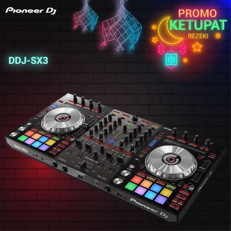 Jual Pioneer DJ Controller DDJ SX3 4channel for Serato DJ Free HDJ Cue