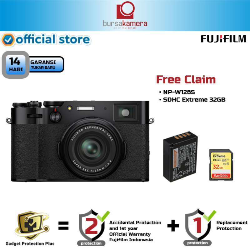 Jual BKP Fujifilm X100V Fuji X100V Mirrorless Camera Black di Seller Bursa Kamera Profesional