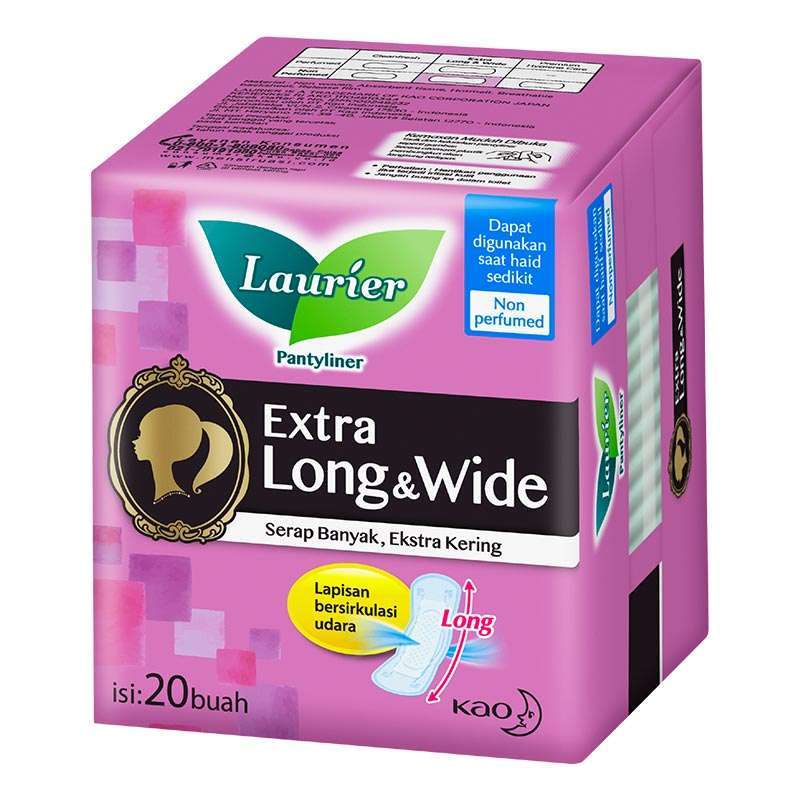 Jual Laurier Safety Fit Long & Absorb NonPerfume Pantyliner [20 Pcs