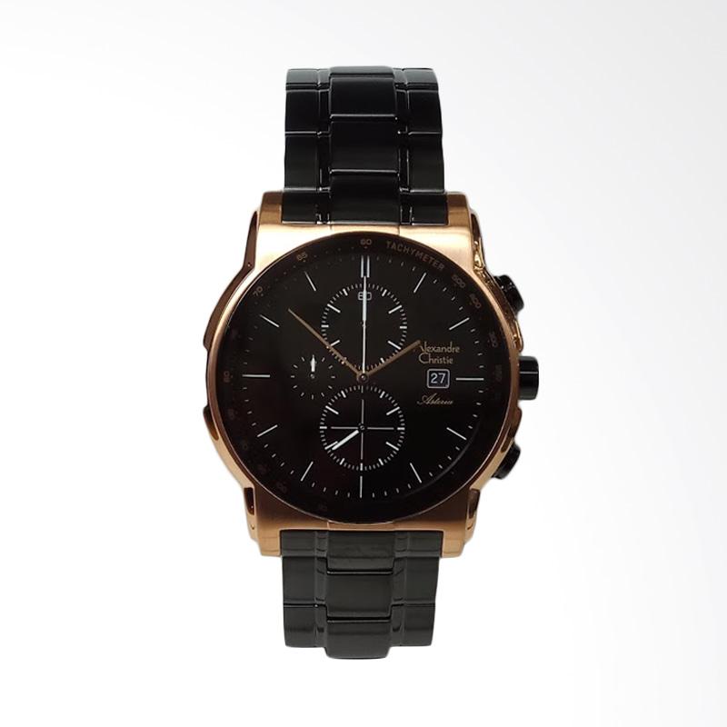 jual alexandre christie asteria chronograph stainless steel jam tangan pria black rosegold jual alexandre christie asteria chronograph stainless steel jam tangan pria black rosegold