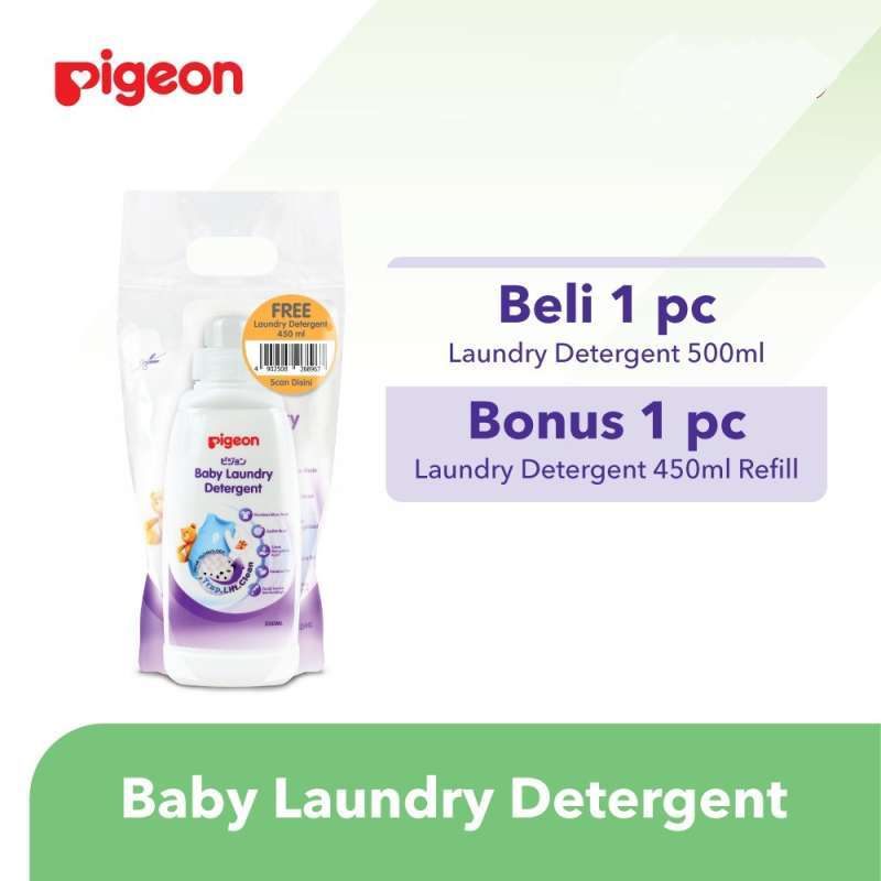 Jual PIGEON Liquid Laundry Detergent 500 Ml Botol Free 450 Refill di