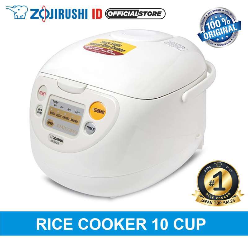 Promo Zojirushi NSWXQ 18 WD Fuzzy Logic Digital Rice Cooker White [1