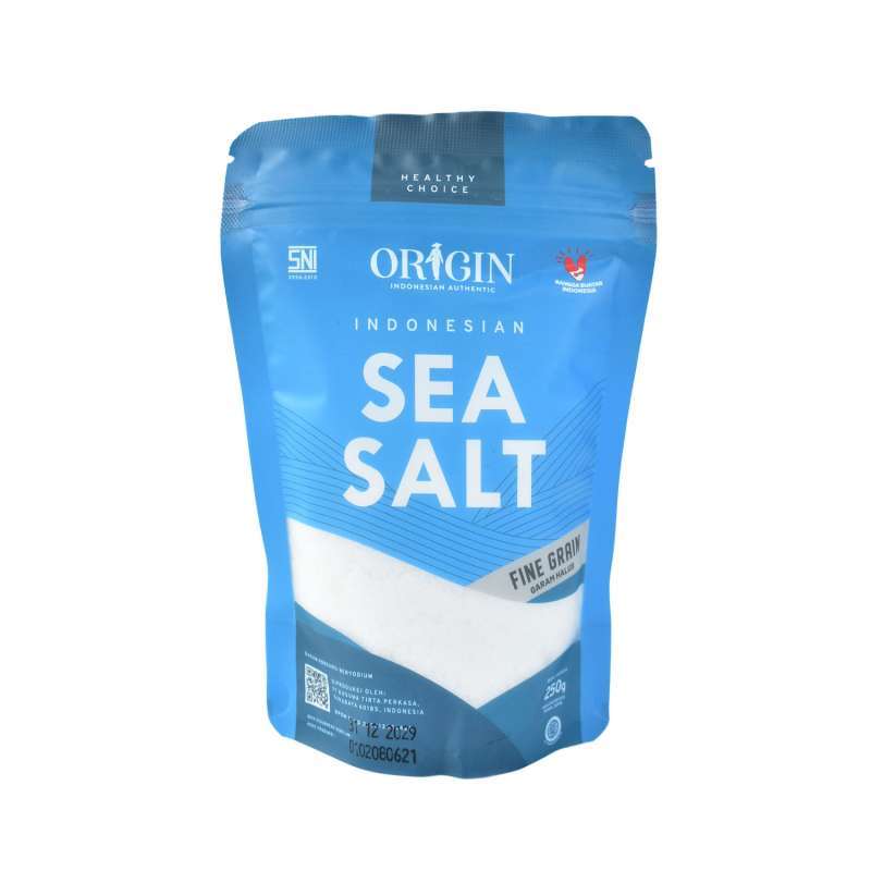 Promo Origin Indonesian Sea Salt Fine Grain 250 Gr Diskon 8 di Seller