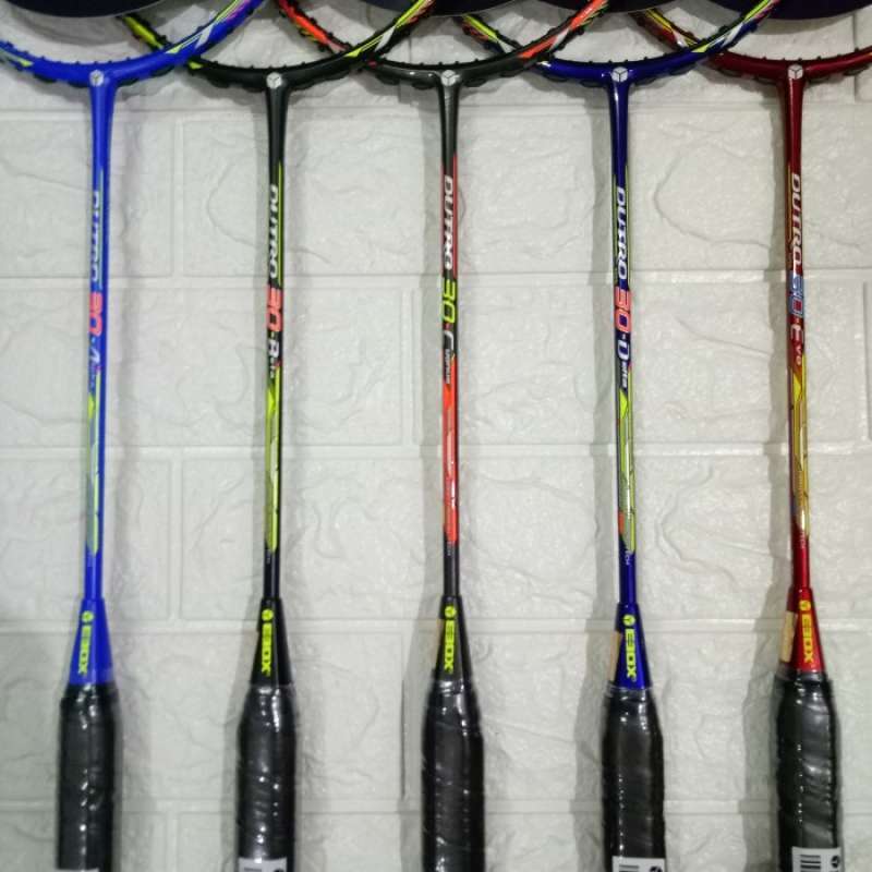 Raket Ebox Promo RAKET BADMINTON EBOX DUTRO 30 (tarikan 30lbs) - Evo (merah ...