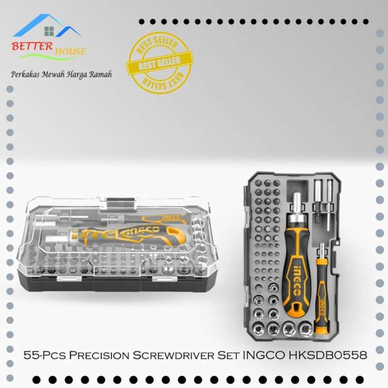 Jual Obeng Presisi Tool 55Pcs Precision Screwdriver Set INGCO
