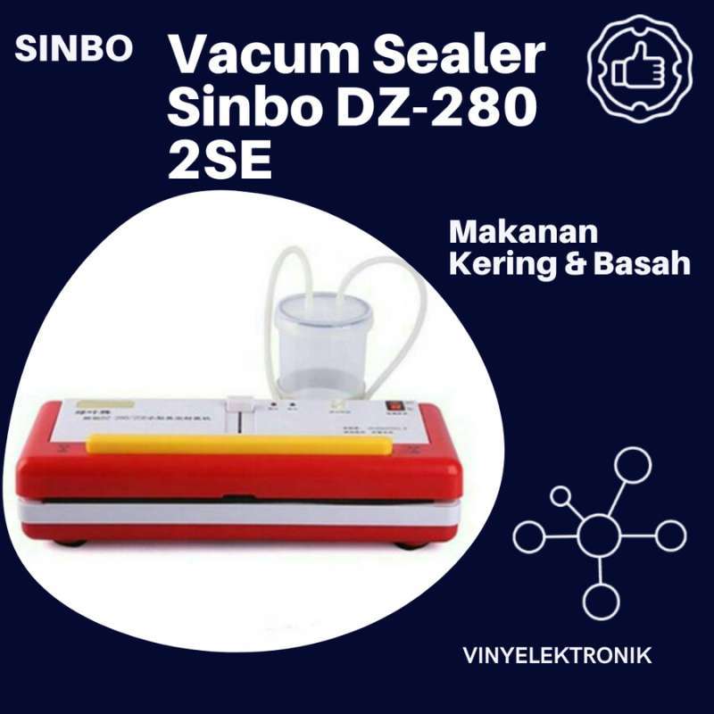 Jual SINBO DZ280 2SE Vacuum Sealer Makanan Basah dan Kering di Seller