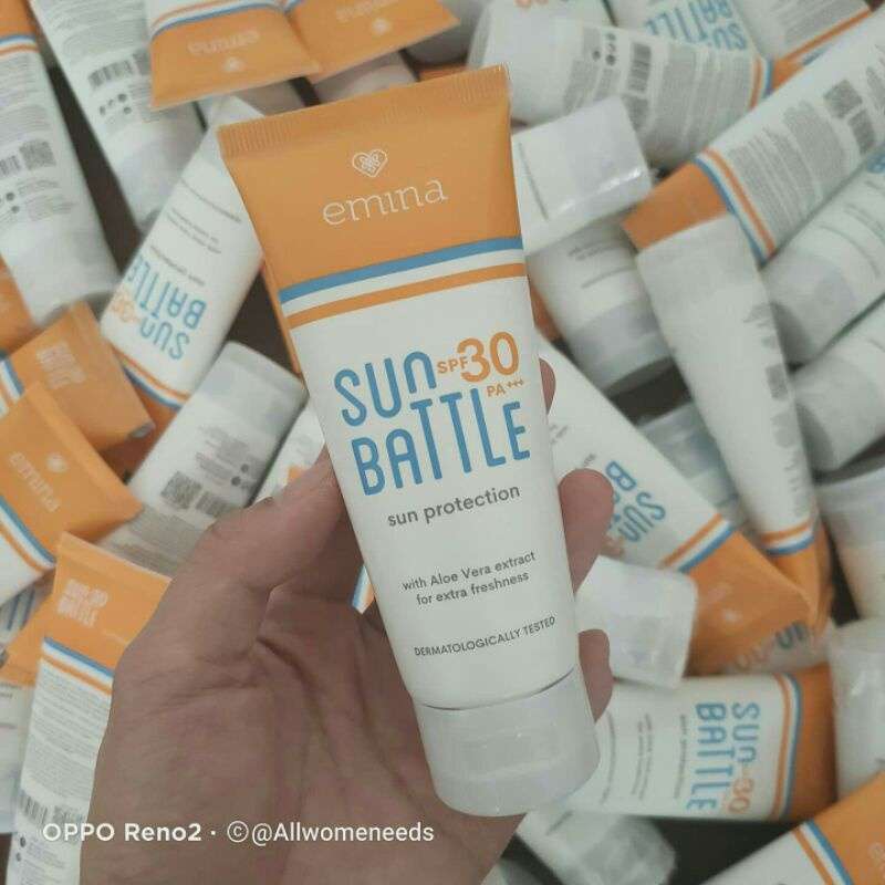 Jual Emina Sun Battle Protection SPF 30 PA+++ di Seller allwomeneeds