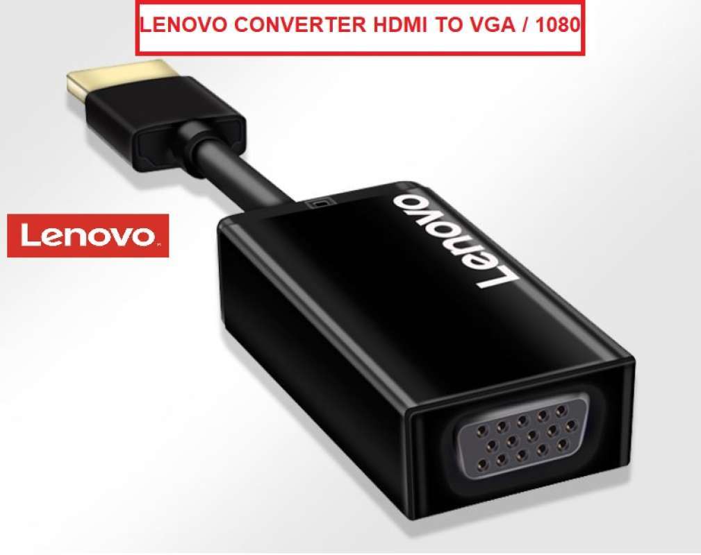 Promo Lenovo Converter HDMI to VGA Konverter HD Video Adapter Original