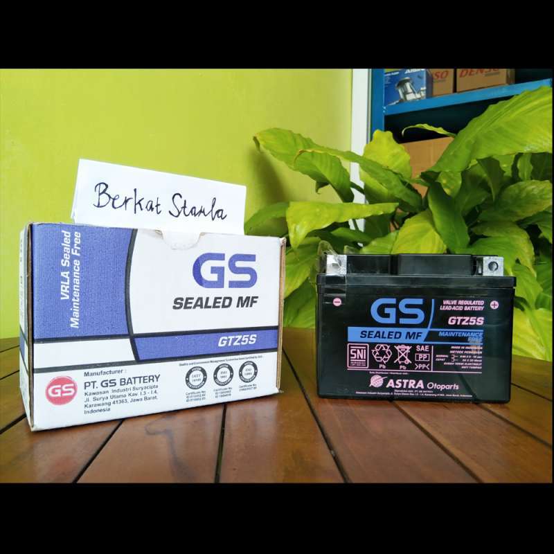 Jual Aki Motor/Aki Kering/ Aki GS Astra/ Aki GS Sealed MF GTZ5S 12V 3