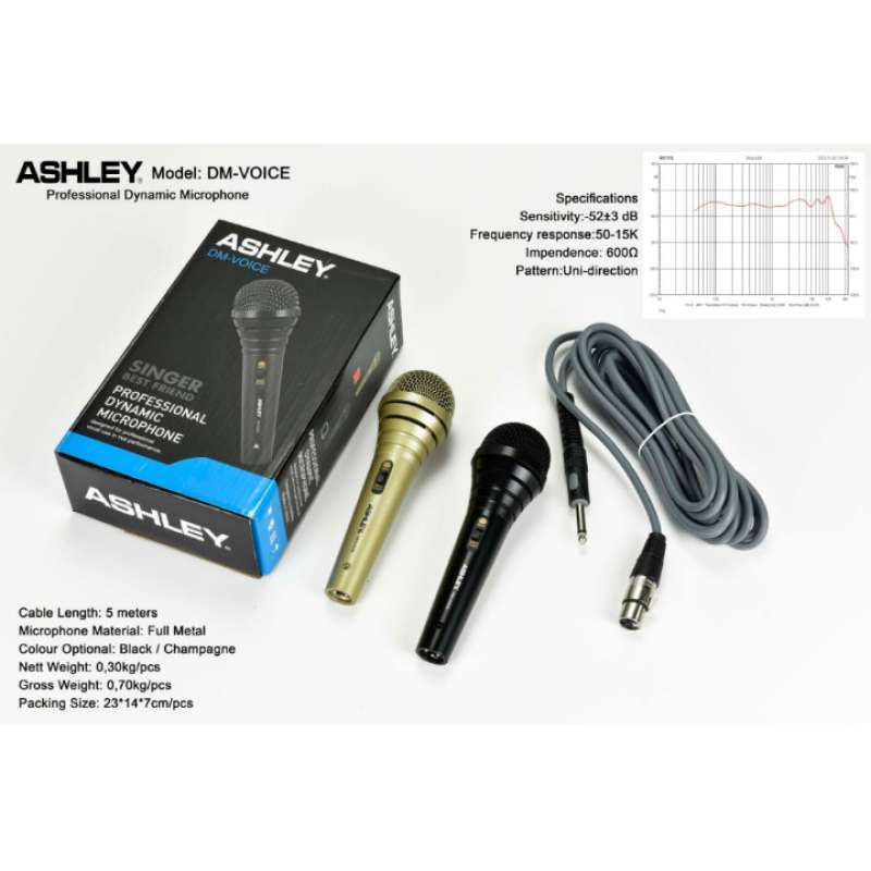 Jual Mic Kabel Ashley DM Voice Original di Seller DS_Audio - Jembatan ...