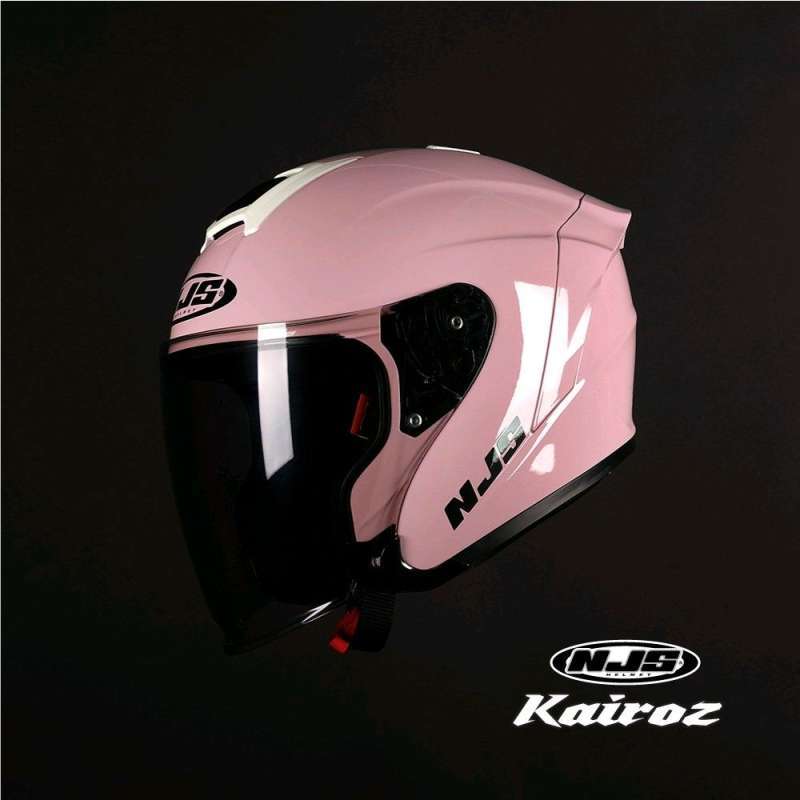 Jual NJS KAIROZ Helm Half Face Peach Pink M di Seller Kbc Helmet