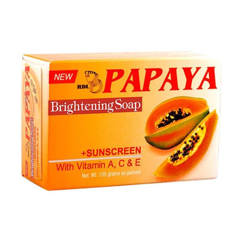 Promo RDL Papaya Brightening Soap Sabun Wajah [135 g] Diskon 25 di