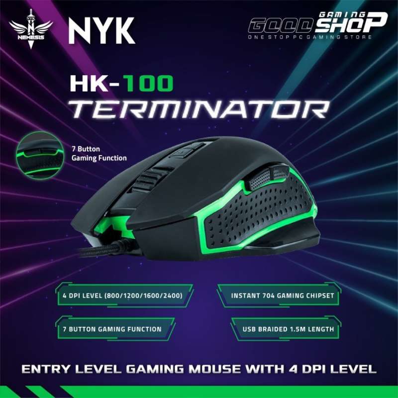 Jual NYK TERMINATOR HK100 RGB Gaming Mouse di Seller GOOD GAMING