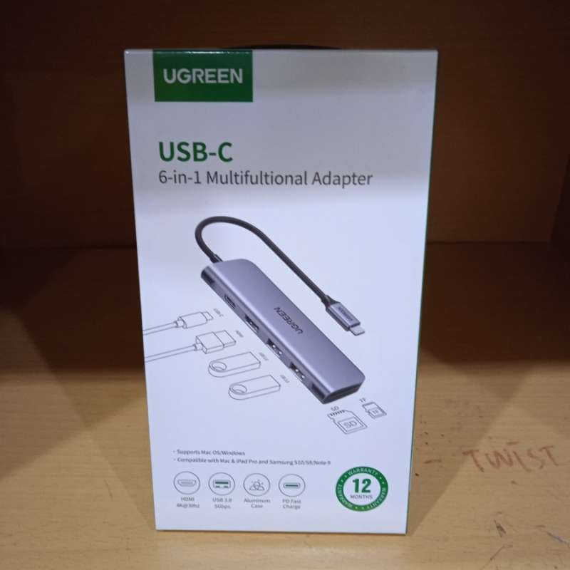 Jual Ugreen 70336 USB-C to 4 Port USB 3.0 Adapter with Micro Power di .