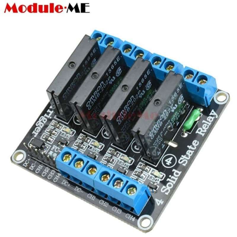 Jual Ssr Relay Module 4 Channel 4ch 5v DC Solid State By Omron Arduino ...