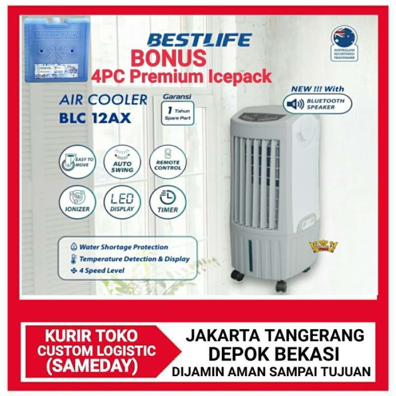 Jual BESTLIFE AIR COOLER 12L COVERAGE AREA 25M2 BLUETOOTH