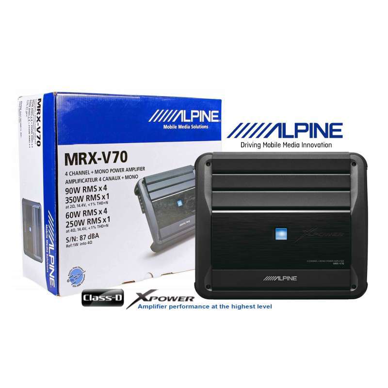 Jual Alpine MRXV70 Class D Power Amplifier Digital 5Channel Mono