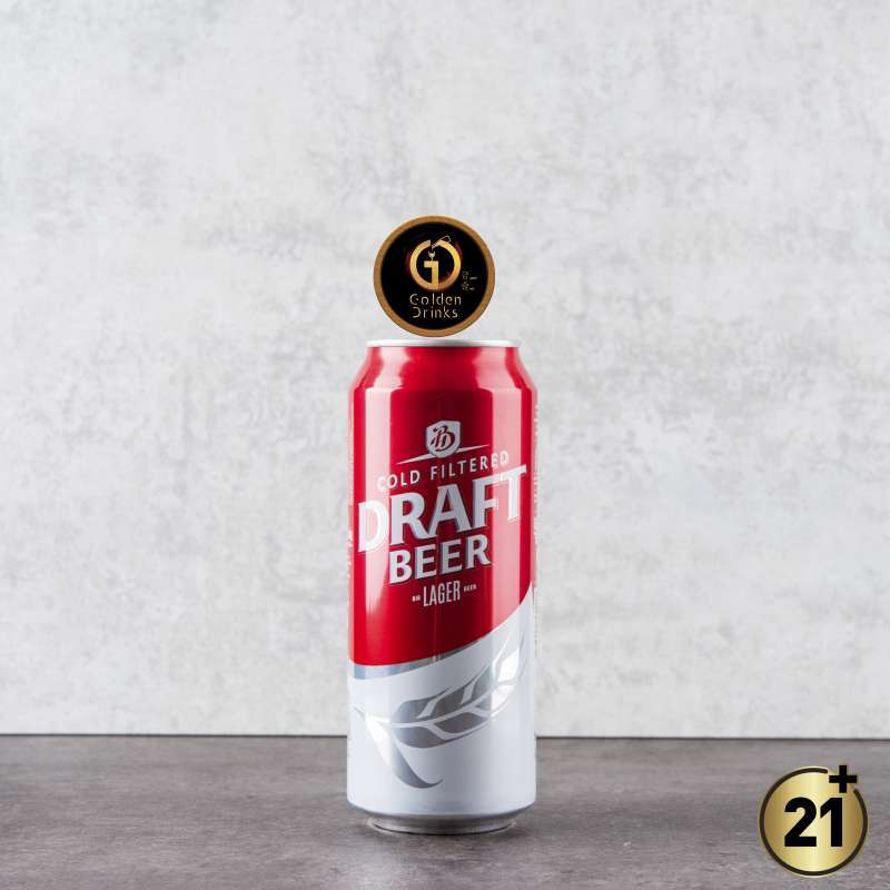 Promo DRAFT LAGER Beer CAN 500ml (Original dan resmi by GoldenDrinks