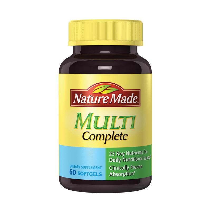 Jual Nature Made Multi Complete Multivitamin [Ori USA/ 60 Softgels] di