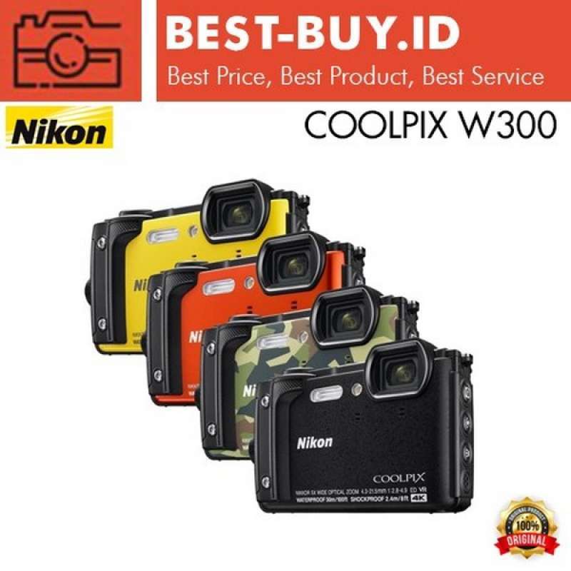 Jual Nikon Coolpix W300 Underwater Camera 4K Video Garansi Resmi di