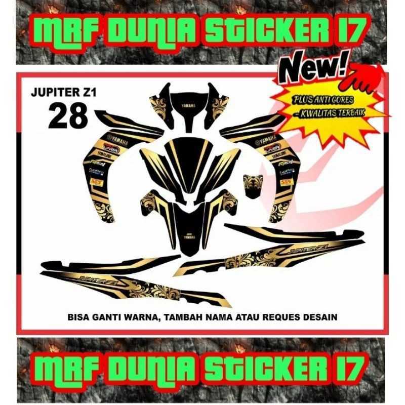 Jual Sticker decal motor Jupiter Z1 Full Body stiker dekal Jupiter Z1
