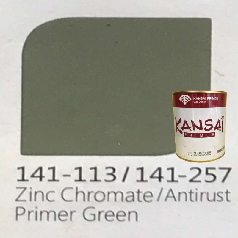 Jual Kansai Zinc Chromate Primer Cat Dasar Besi Meni Besi Kansai 25
