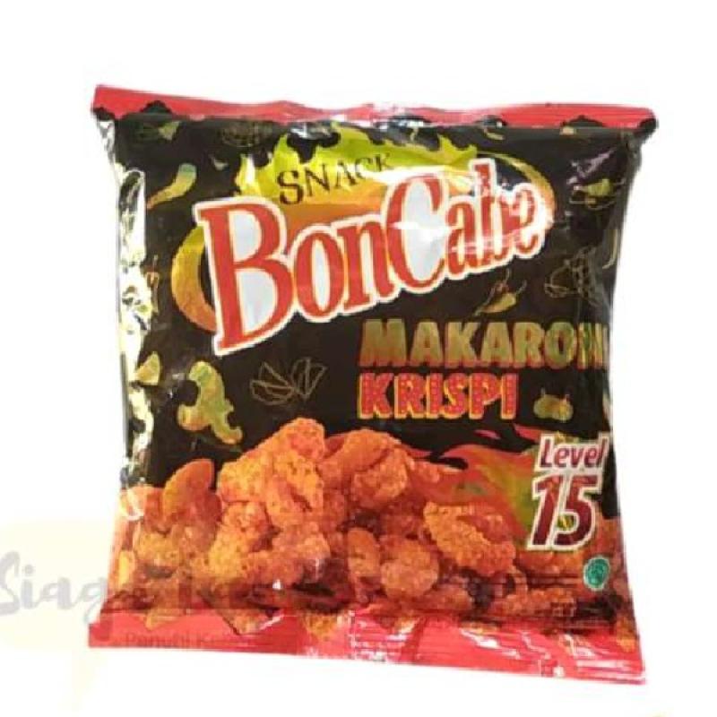 Jual Makaroni Bon Cabe Mini 30 gr Level 15 Maccaroni Pedas Krispi di ...