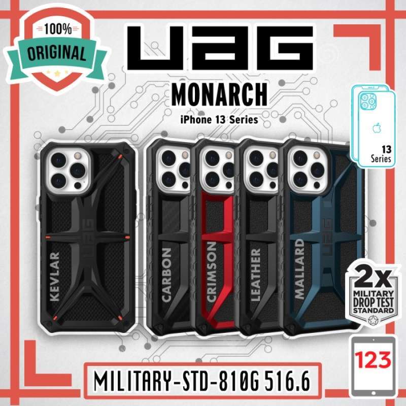 Promo Case iPhone 13 Mini 13 Pro Max UAG Monarch Kevlar Carbon Rugged